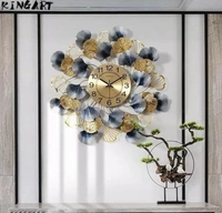 ALIVA TIME Iron Metal Art Decorative Wall Clock Attractive and eye catcher - Free Size, Metal, Pack of 1